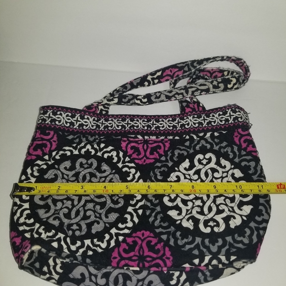 Vera Bradley megenta floral satchel/handbag - Picture 9 of 11